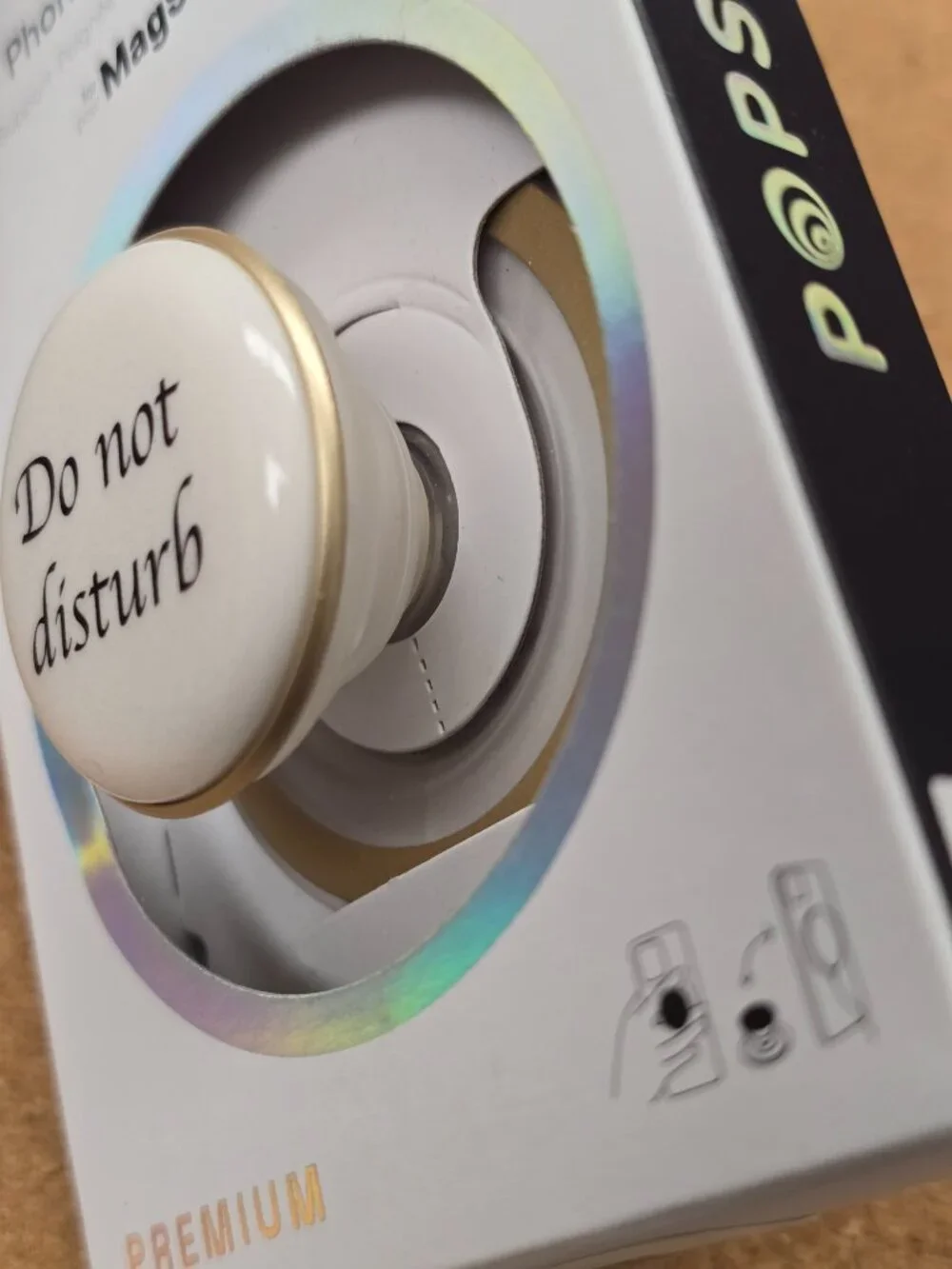 Popsockets Phone PopGrip for MagSafe Magnetic Holder Enamel Do Not Disturb